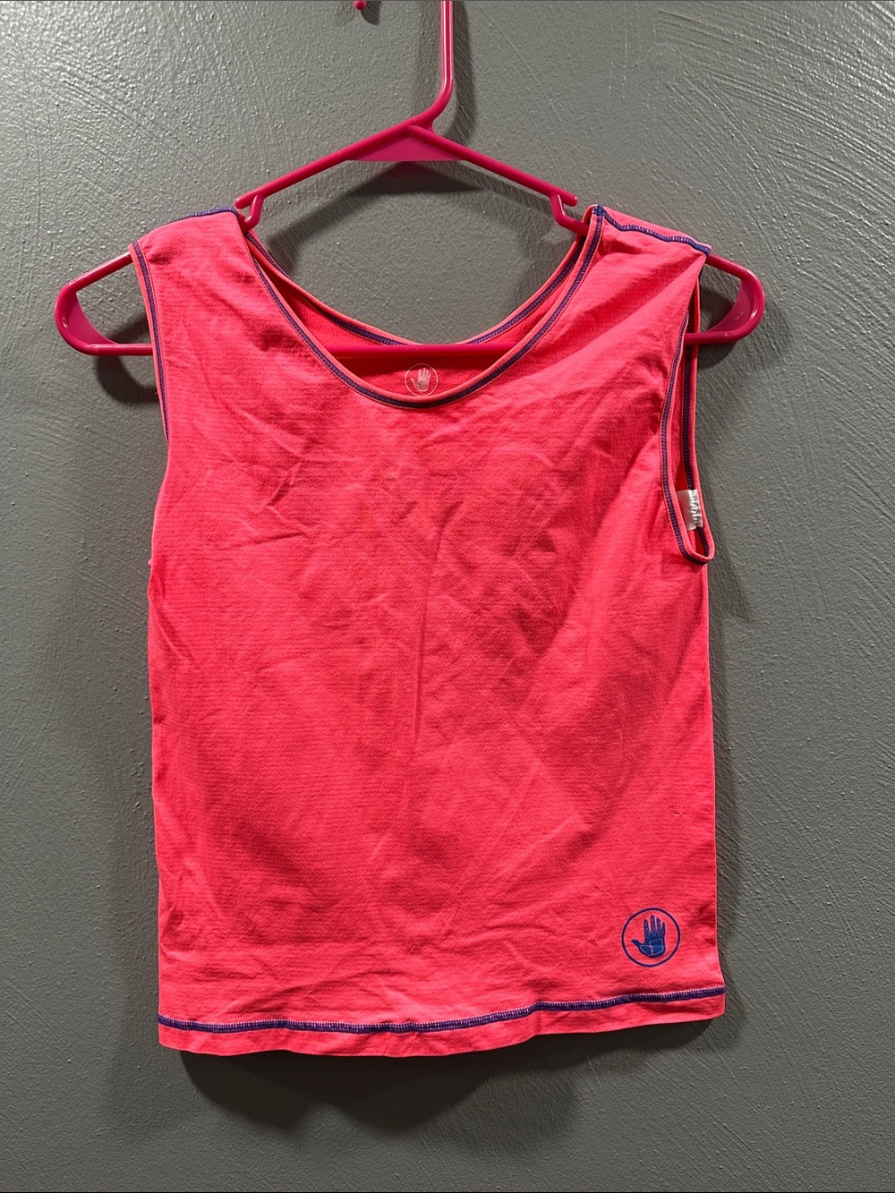Body Glove Hot Pink Girls' Tank Top with Navy Trim